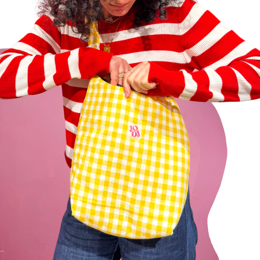 Boursass vichy jaune