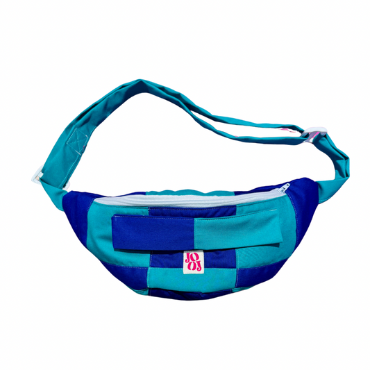 Bananass à carreaux vert et bleu