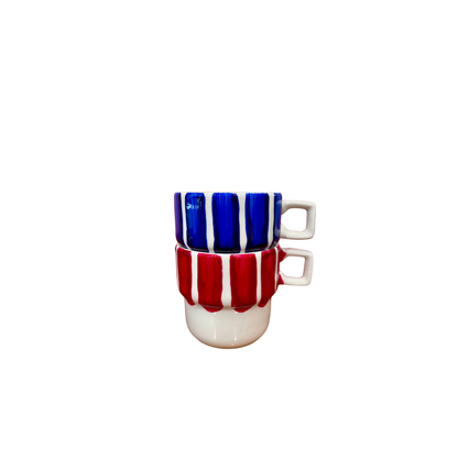 Tasses à café rayées !
