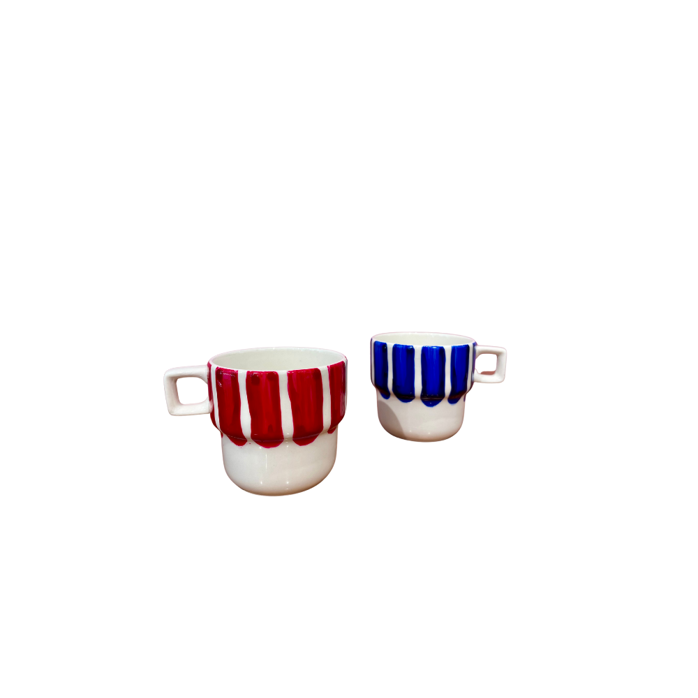Tasses à café rayées !