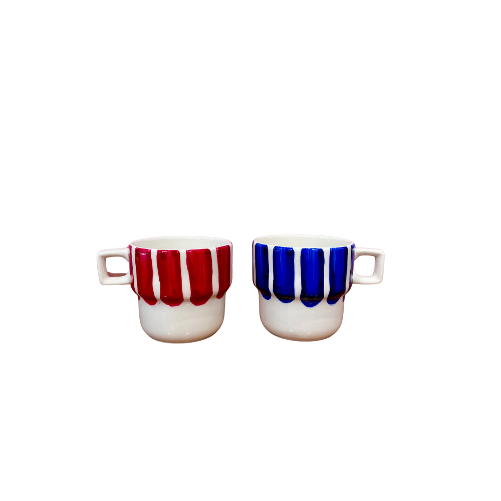 Tasses à café rayées !
