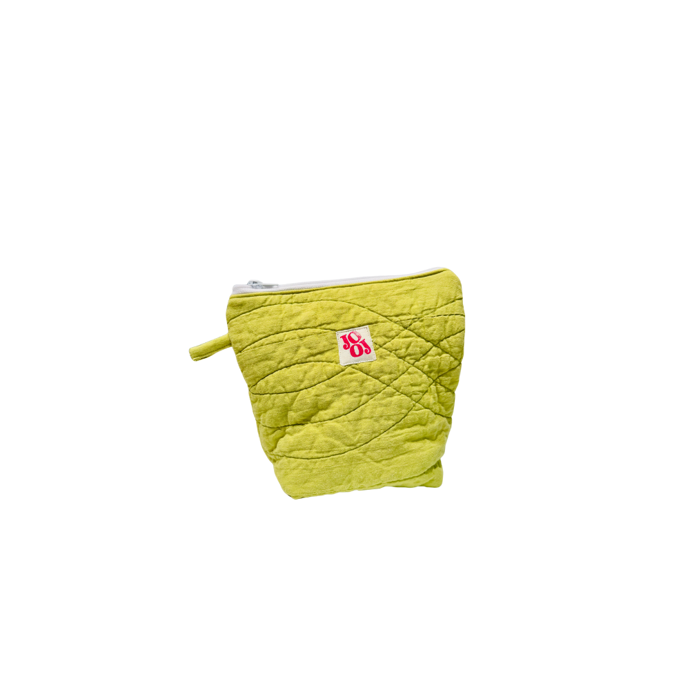 Pochass verte en boutis à motif citron