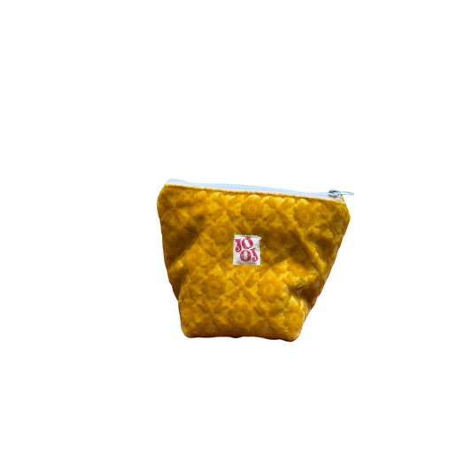 Pochass velours jaune