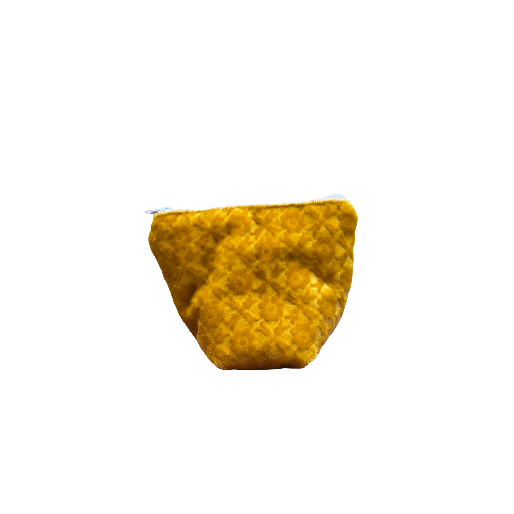Pochass velours jaune