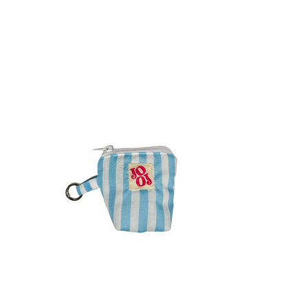 Mini pochass bleu rayée