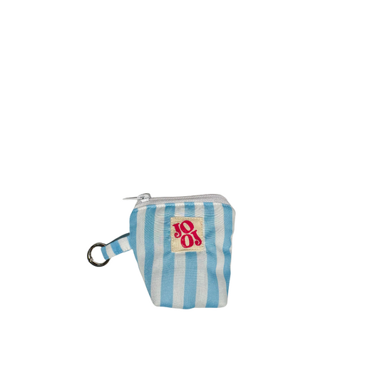 Mini pochass bleu rayée
