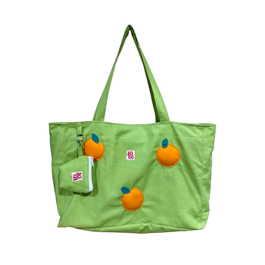 Cabass vert à oranges 3D