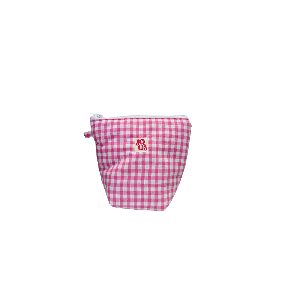 Pochass vichy rose à motif citron