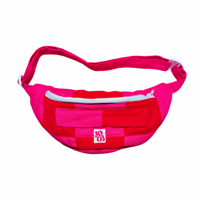 Bananass à carreaux rouge et rose