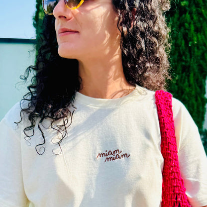Tshirt miam-miam "brunch" unisexe