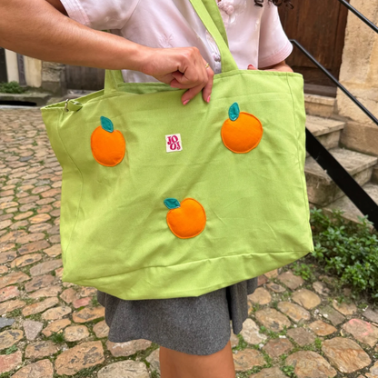 Cabass vert à oranges 3D