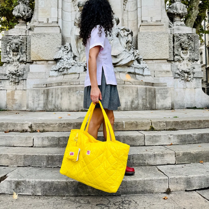 Cabass jaune matelassé