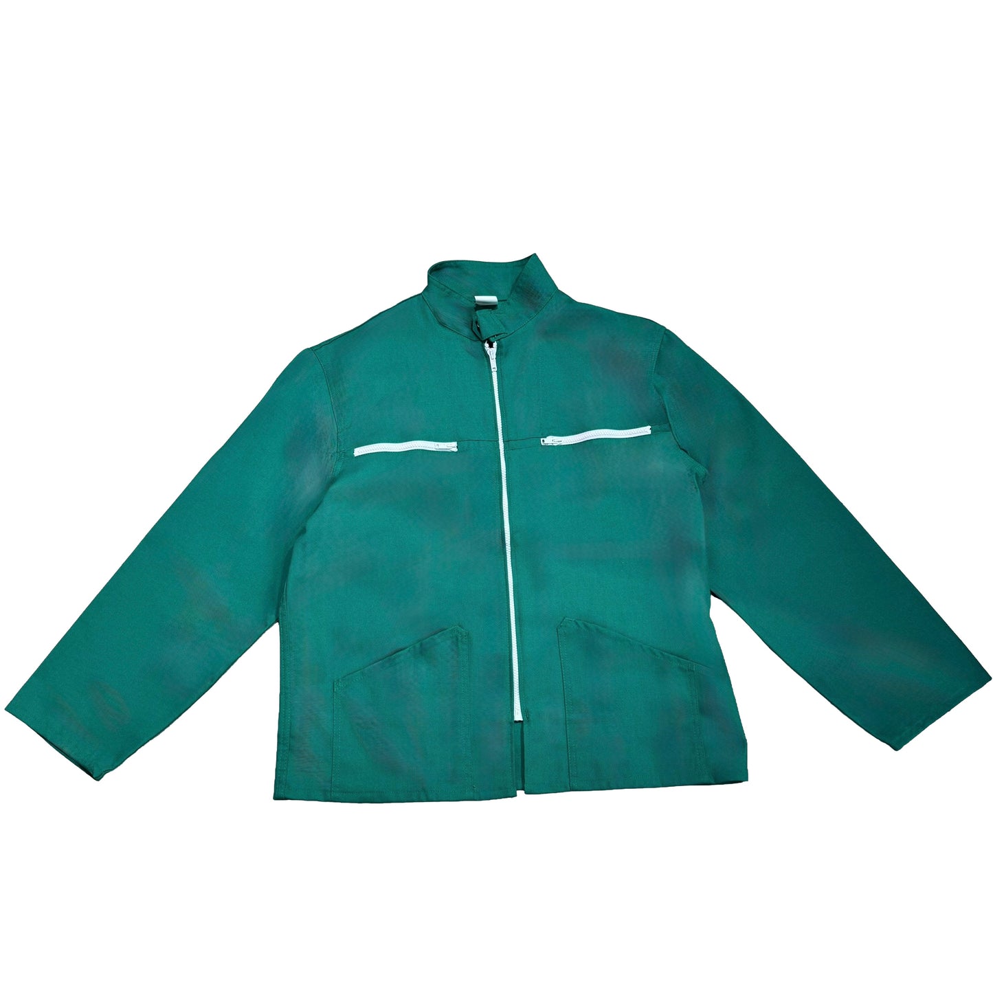 Veste verte à motif vichy rouge et citrons 3D