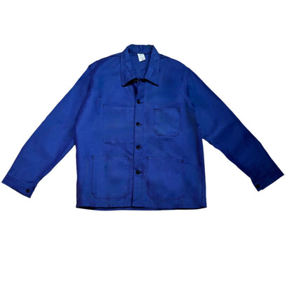 Veste bleue marine à motif vichy bleu et oranges 3D