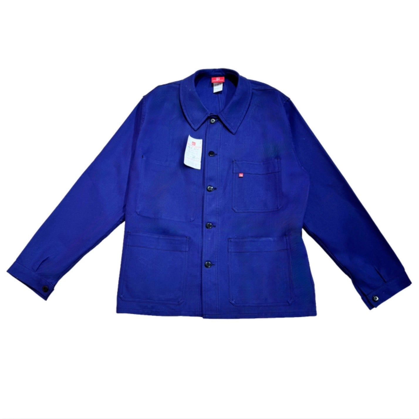 Veste bleue marine à motif pique-nique pain et vin 3D