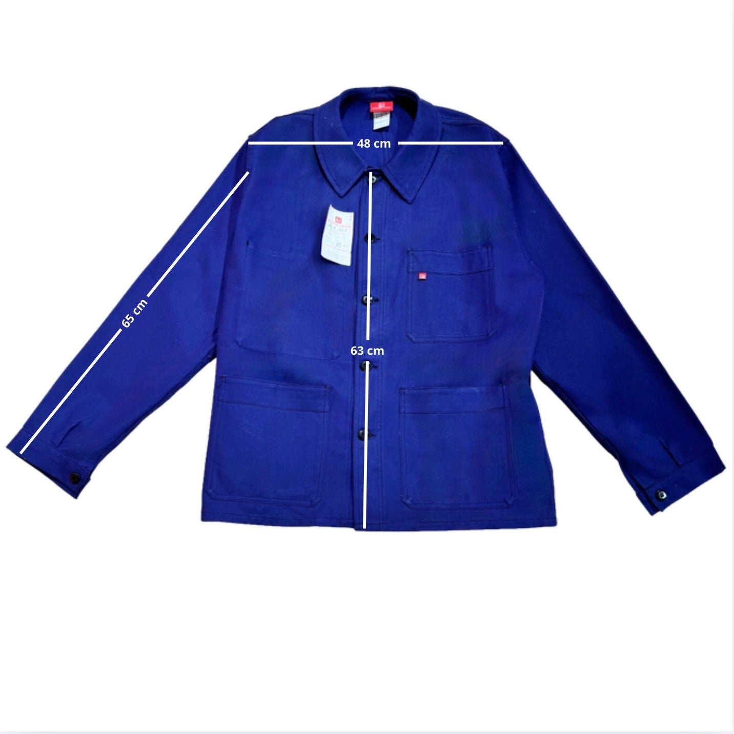 Veste bleue marine à motif pique-nique pain et vin 3D