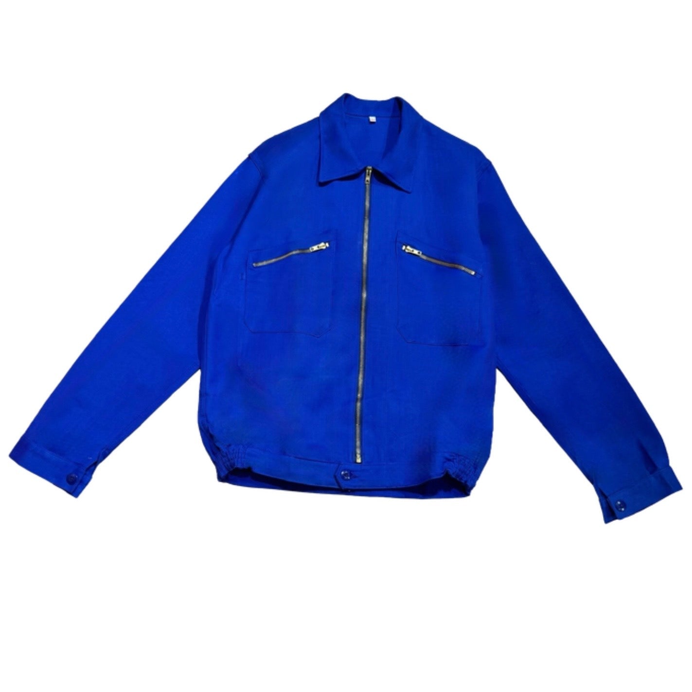 Veste bleu roi à motif vichy bleu et panier de citrons 3D