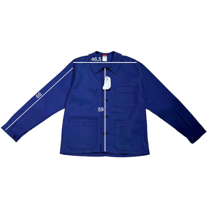 Veste bleue marine à motif vichy bleu et citrons 3D