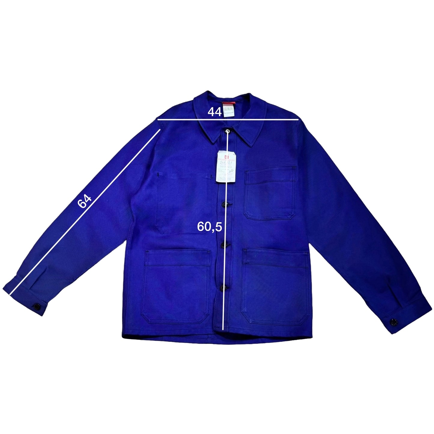 Veste bleue marine à motif vichy rose foncé et citrons 3D