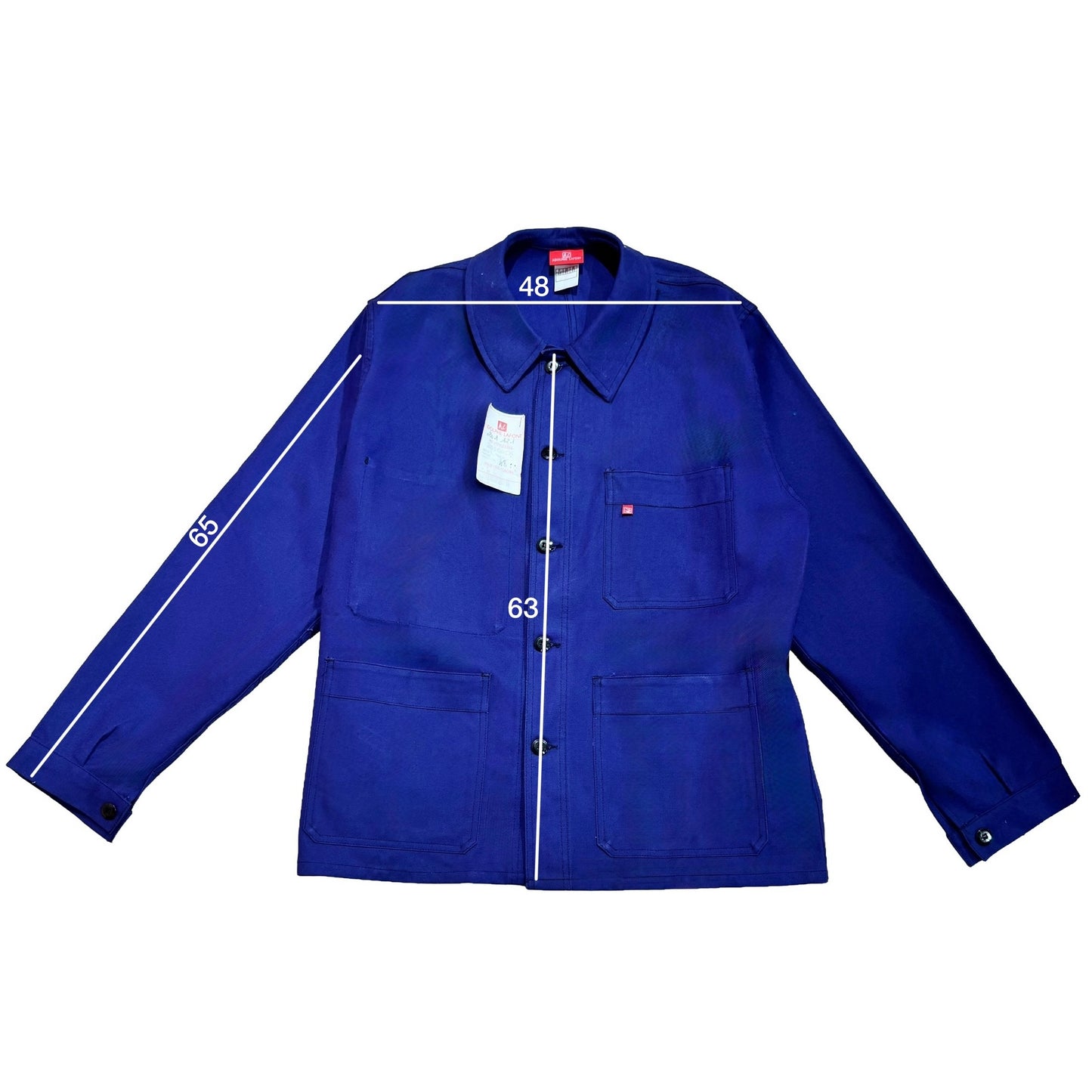 Veste bleue marine à motif pique-nique pain et vin 3D