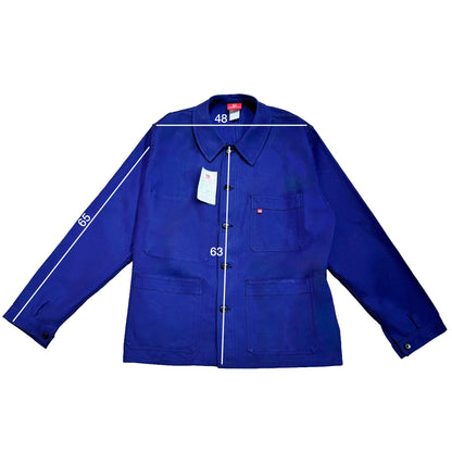 Veste bleue marine à motif pique-nique pain et vin 3D