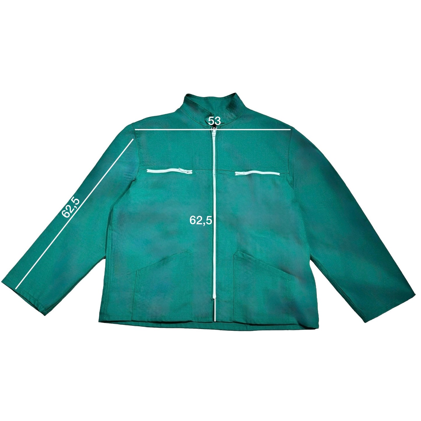 Veste verte à motif vichy orange et panier d’oranges 3D