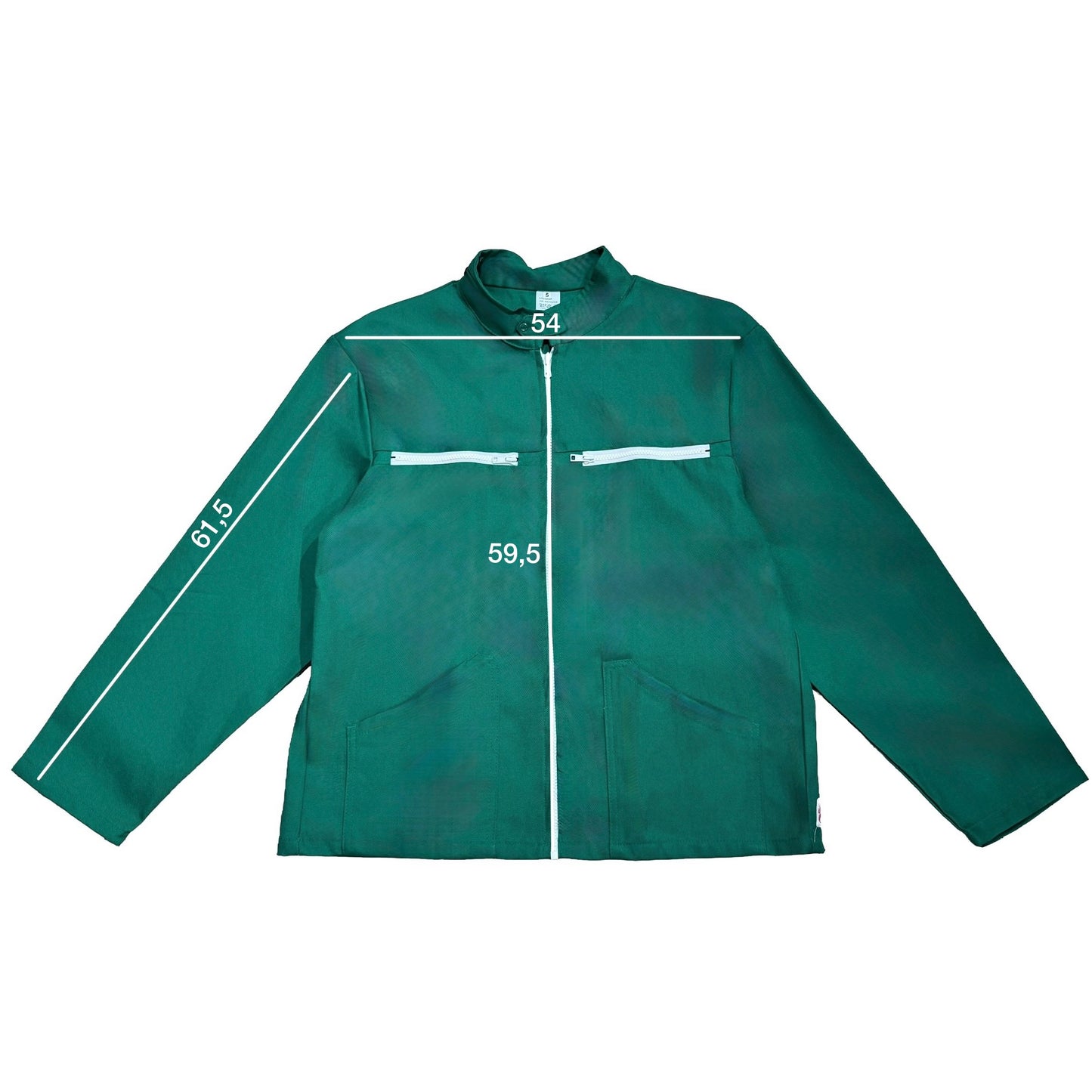 Veste verte à motif vichy rouge et panier de fraises 3D