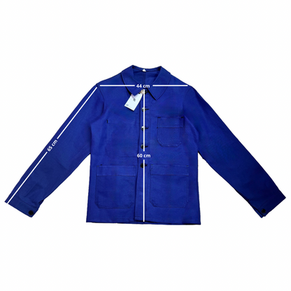 Veste bleue marine à motif piment œuf et citron