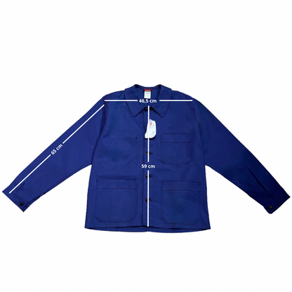 Veste bleue marine à motif vichy bleu et citrons 3D